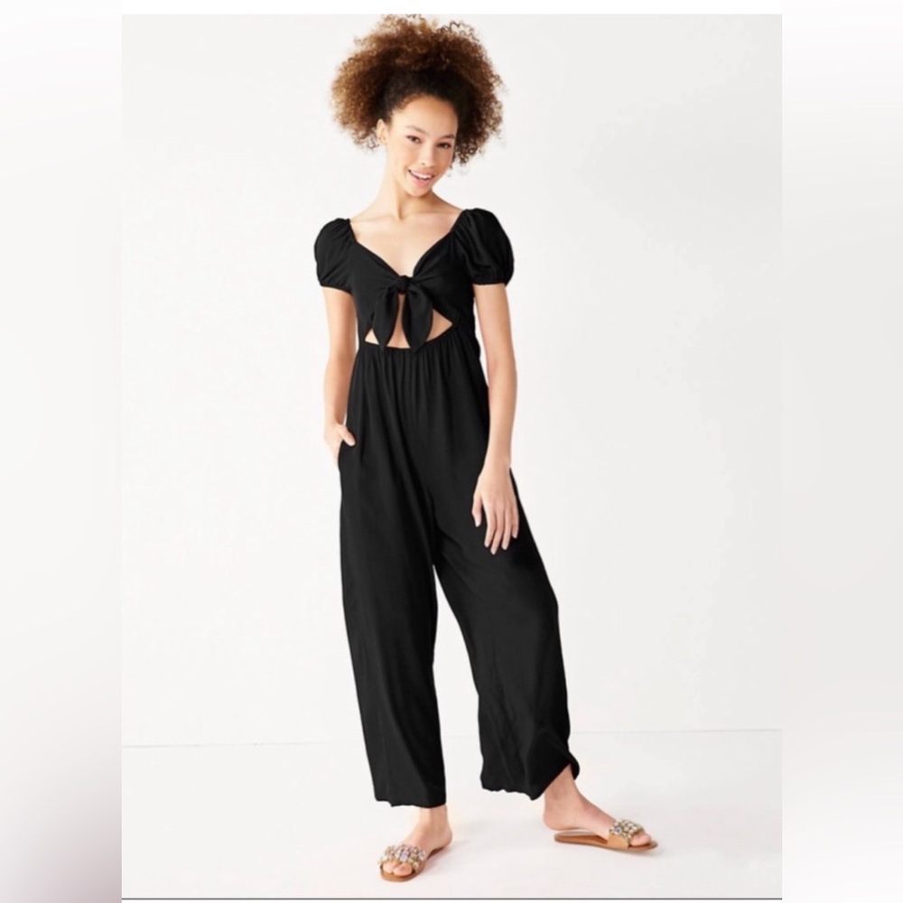 REWIND Black Tie Jumpsuit